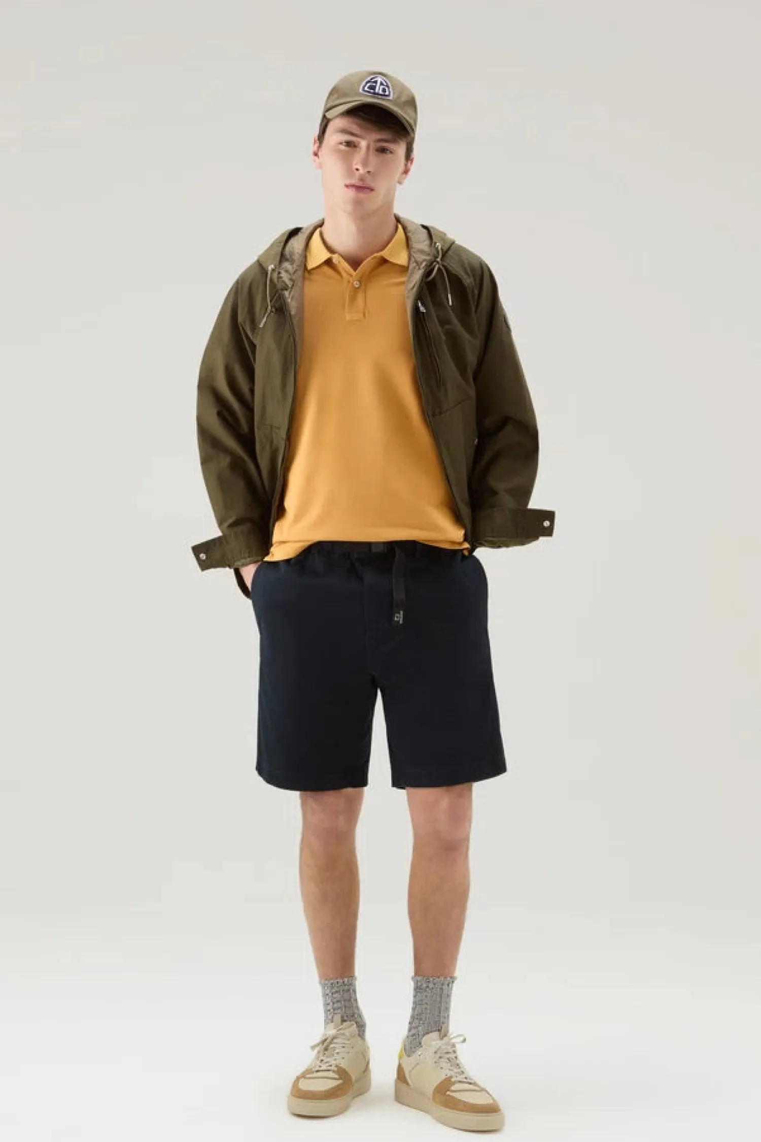Discount Pantaloncino Corto in Cotone Modello Chino / Uomo Pantaloncini