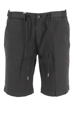 Outlet Pantaloncino in Cotone con Coulisse in Vita / Nero Uomo Pantaloncini