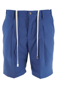 Best Pantaloncino in Cotone con Coulisse / Blu Uomo Pantaloncini