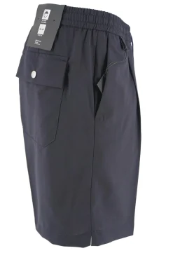 Hot Pantaloncino in Misto Cotone e Tessuto Tecnico / Blu Uomo Pantaloncini