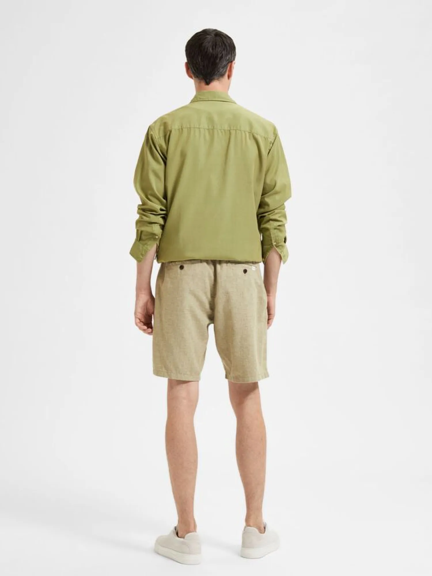 Clearance Pantaloncino in Misto Lino / Uomo Pantaloncini