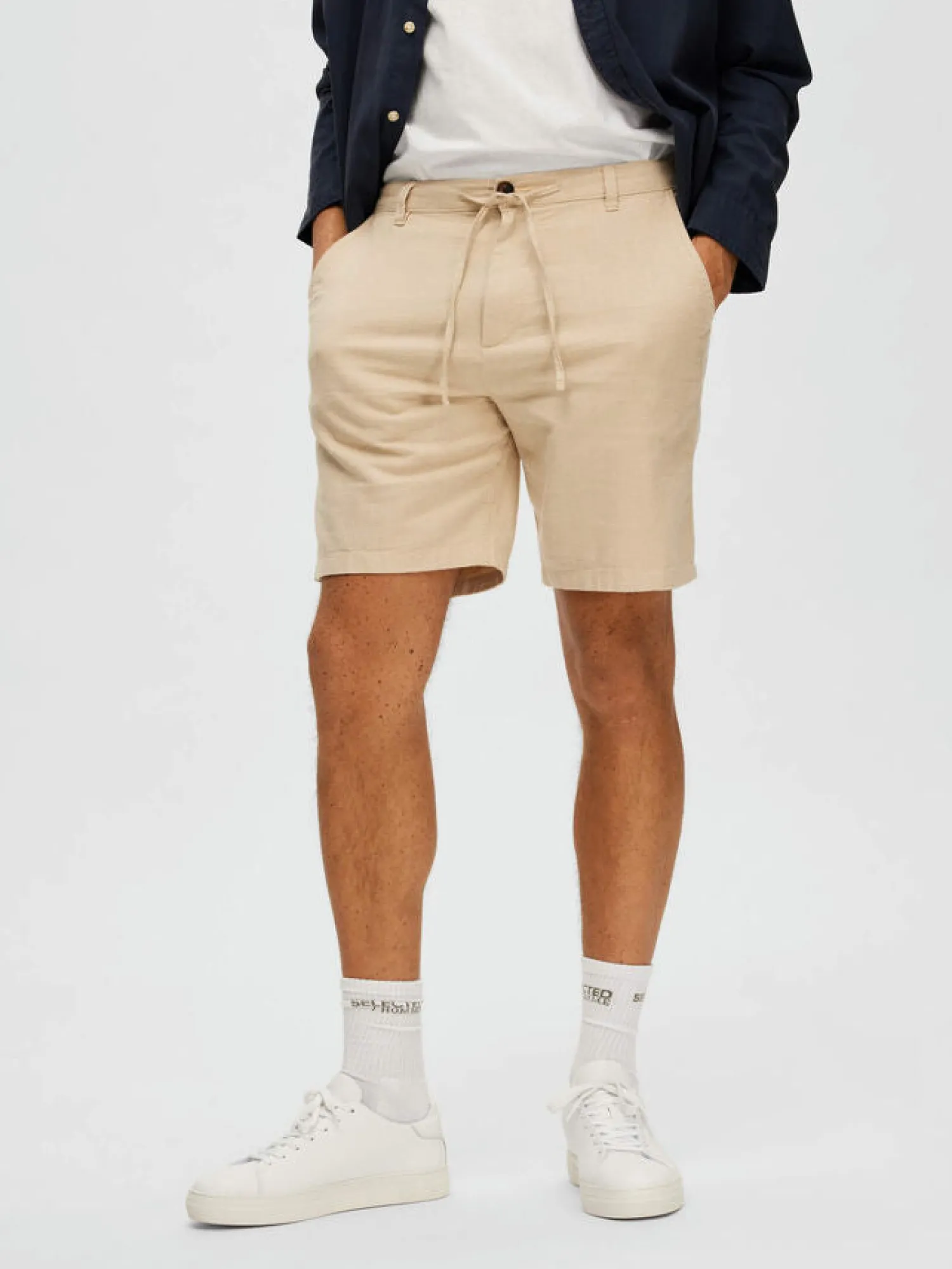 Pantaloncino in Misto Lino / Uomo Pantaloncini
