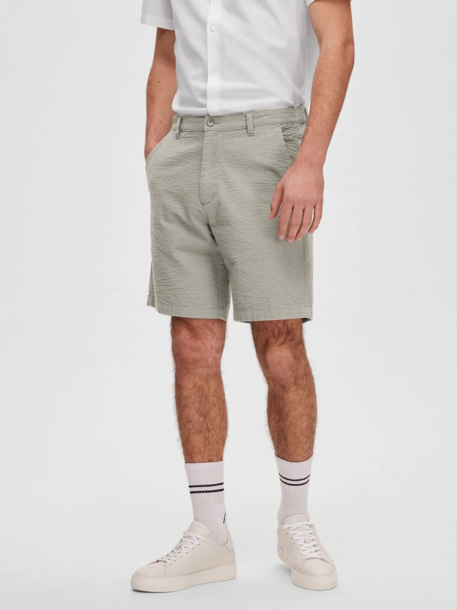 Online Pantaloncino in Seersucker / Uomo Pantaloncini