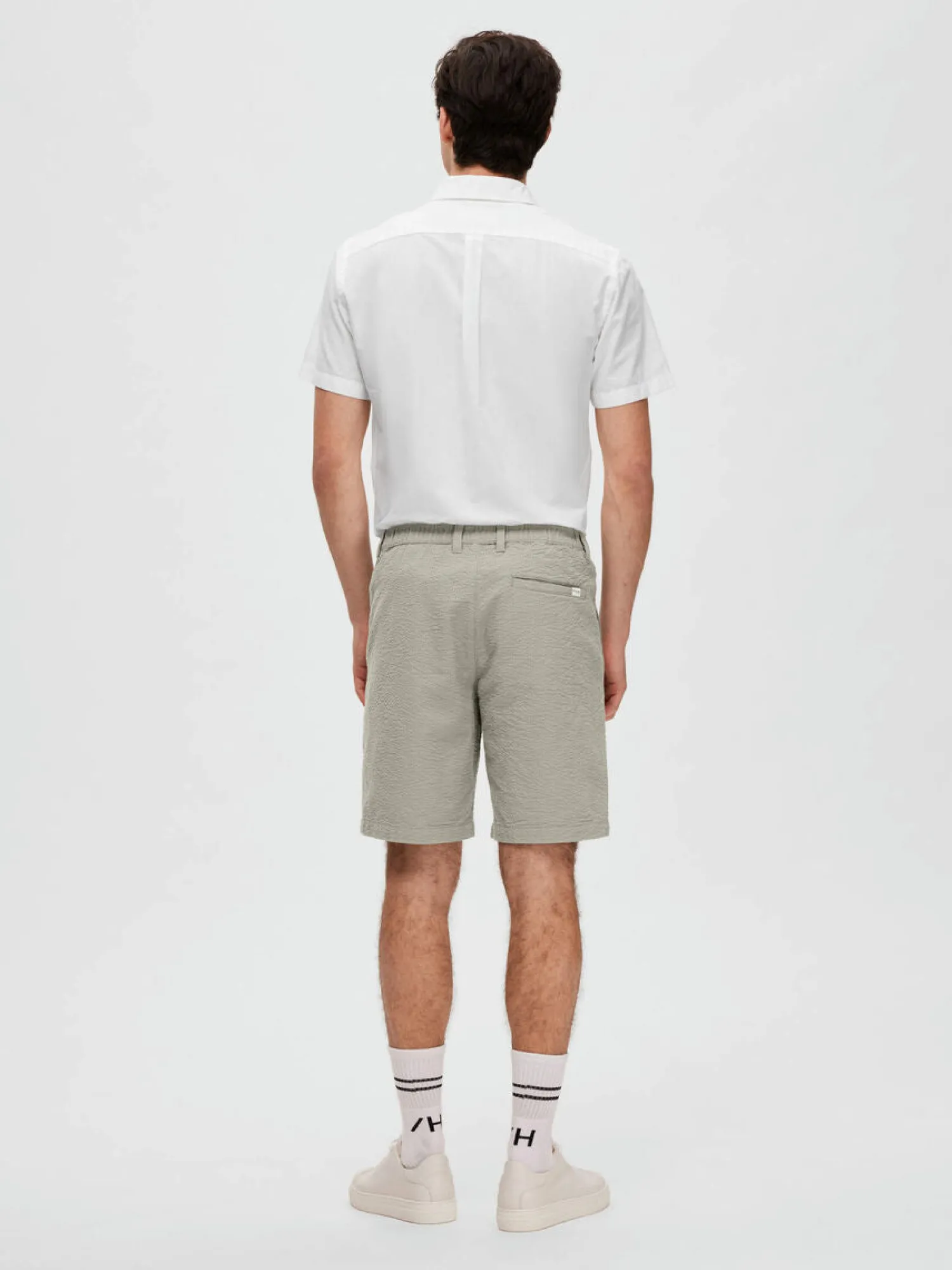Online Pantaloncino in Seersucker / Uomo Pantaloncini