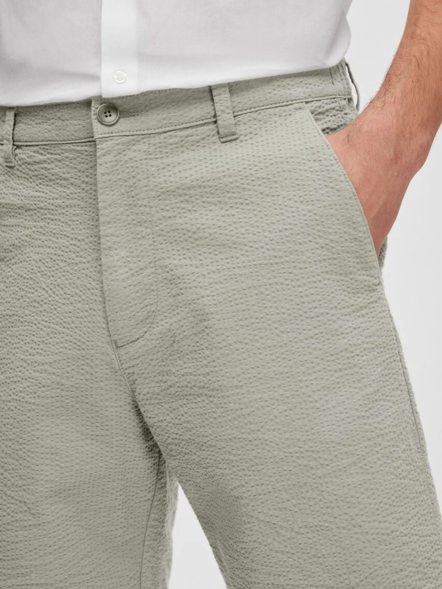 Online Pantaloncino in Seersucker / Uomo Pantaloncini