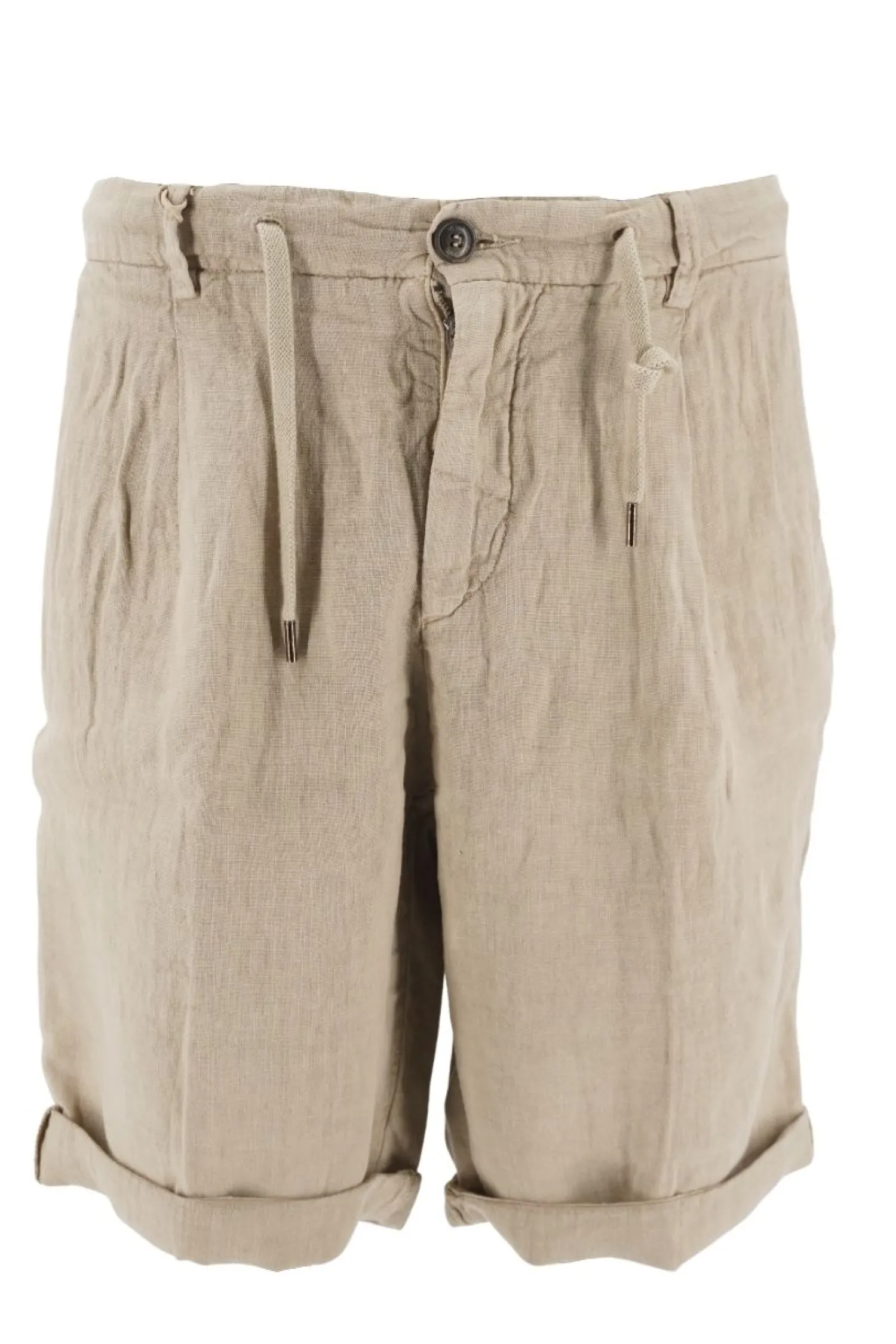 Hot Pantaloncino 40Weft in Lino / Uomo Pantaloncini