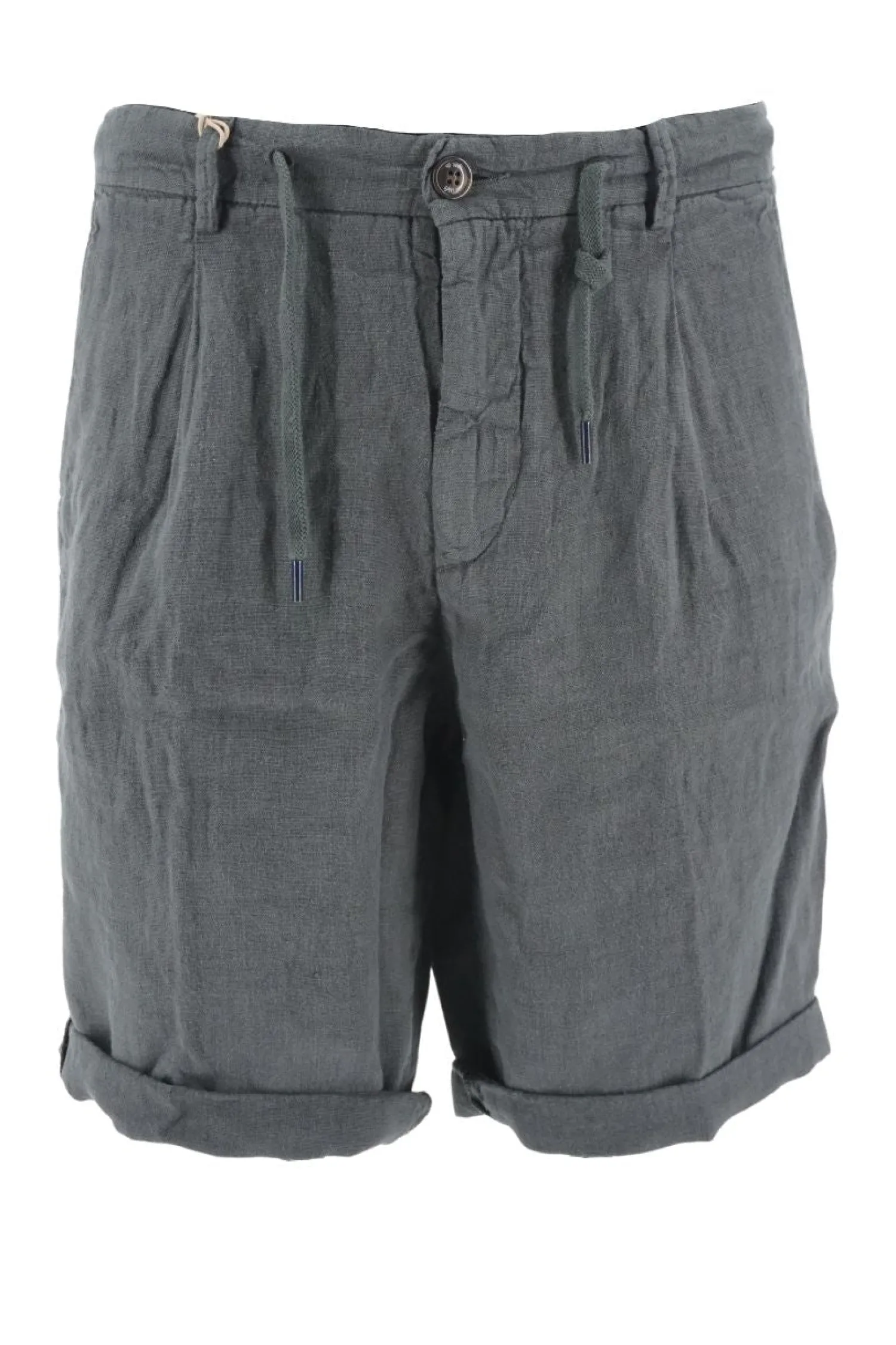Outlet Pantaloncino 40Weft in Lino / Uomo Pantaloncini
