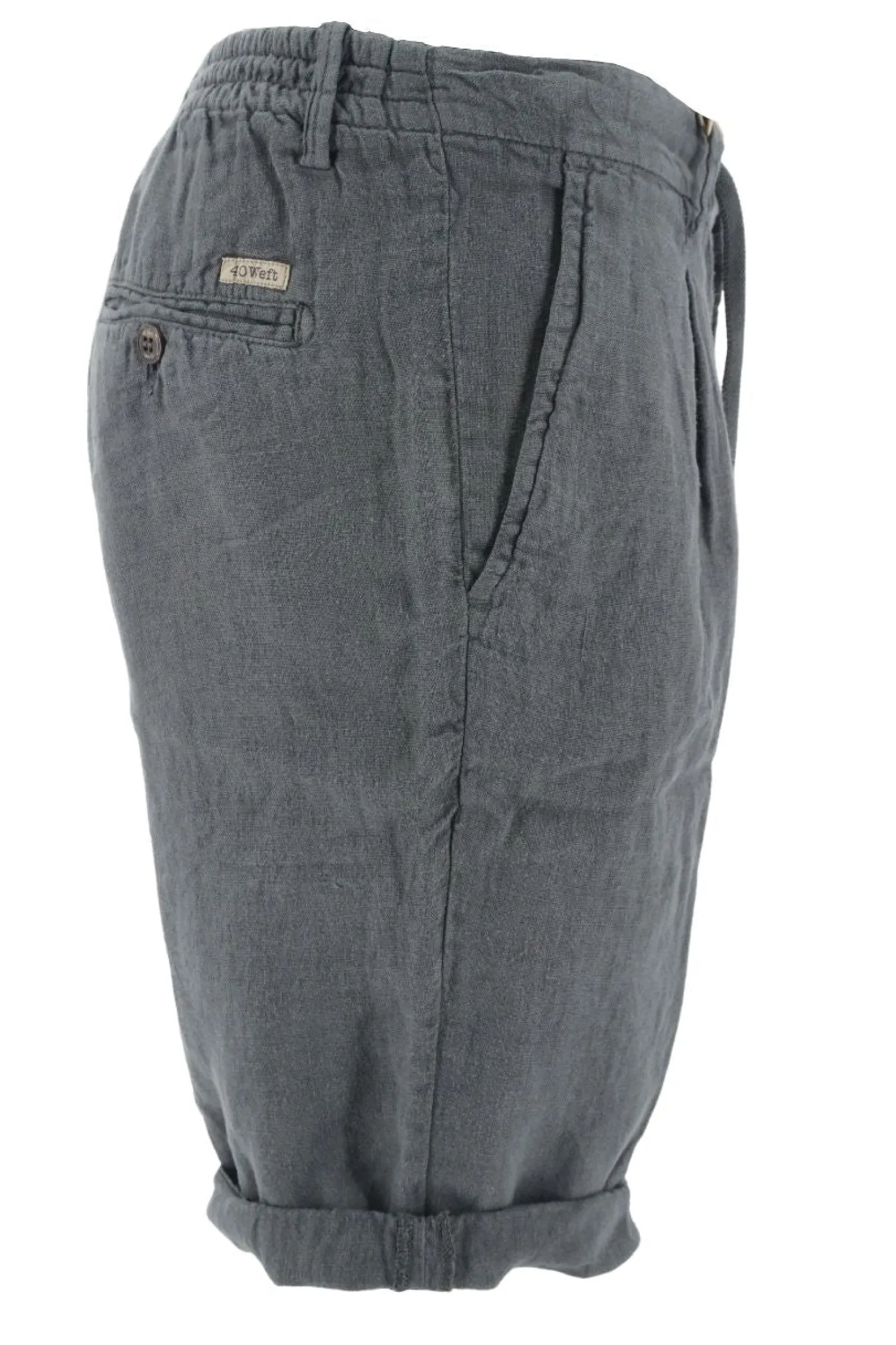 Outlet Pantaloncino 40Weft in Lino / Uomo Pantaloncini