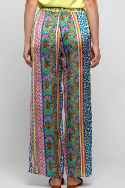 Best Pantalone a Fantasia con Elastico in Vita / Donna Pantaloni