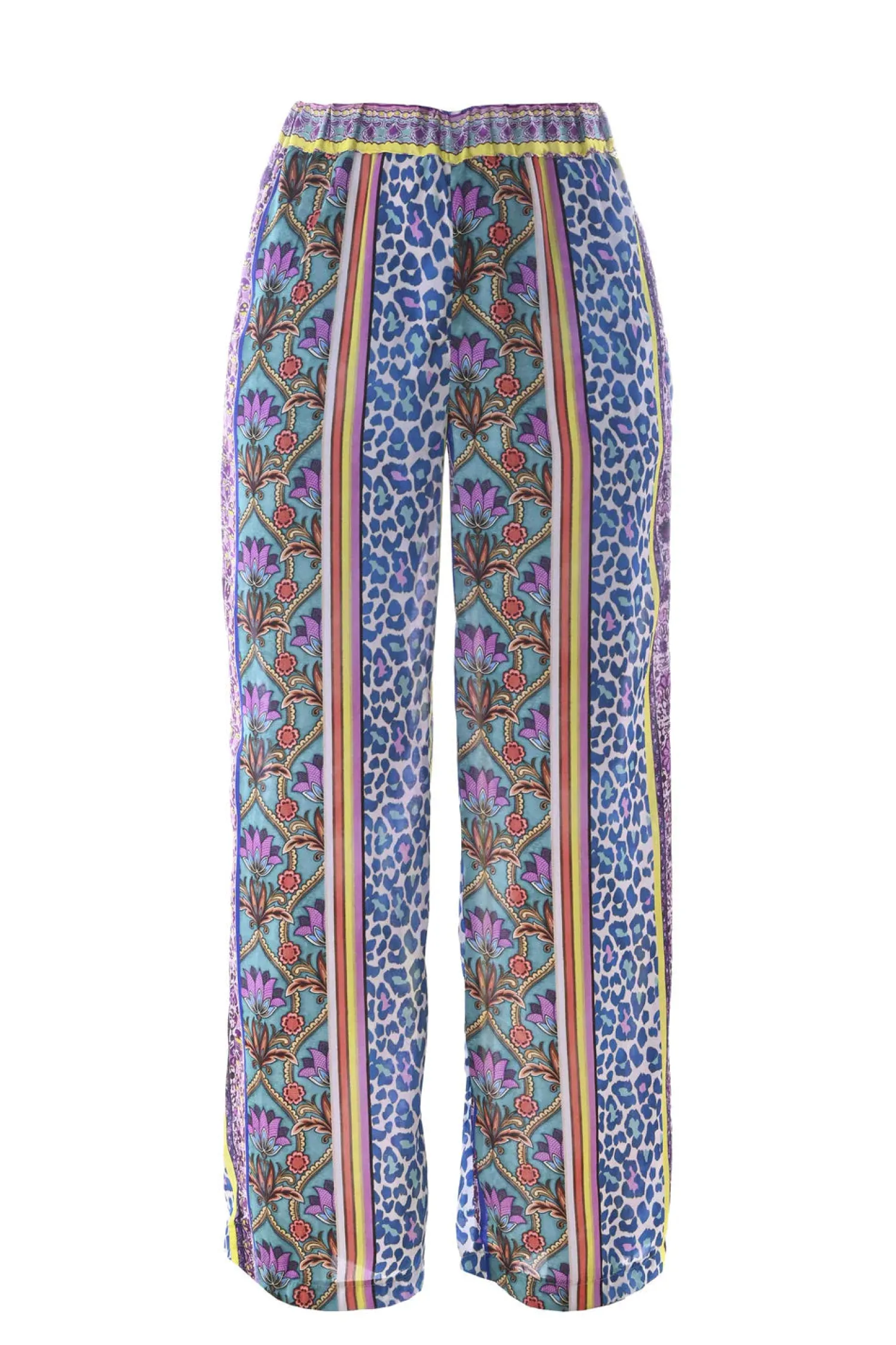 Best Pantalone a Fantasia con Elastico in Vita / Donna Pantaloni
