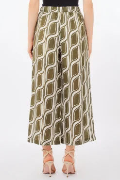 Outlet Pantalone a Palazzo con Fantasia / Donna Pantaloni