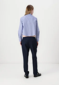 Pantalone a Sigaretta in Tessuto Tecnico Donna Pantaloni