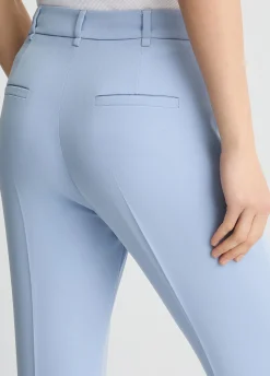 Pantalone a Sigaretta in Tessuto Tecnico / Donna Pantaloni