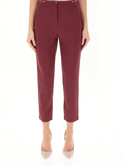 Discount Pantalone a Sigaretta in Crepe / Donna Pantaloni