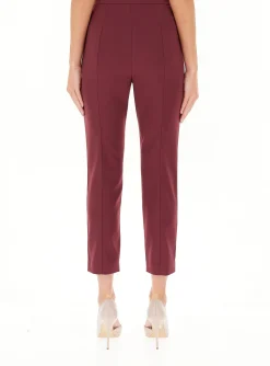 Discount Pantalone a Sigaretta in Crepe / Donna Pantaloni