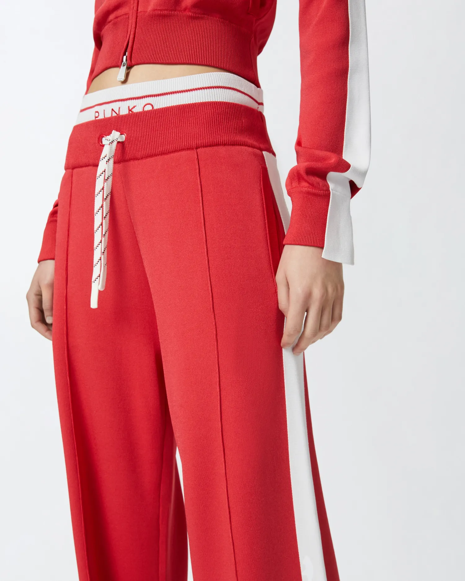 Pantalone Ampi con Banda Laterale / Donna Pantaloni