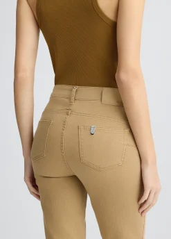 New Pantalone Bootcut a Vita Alta / Donna Pantaloni