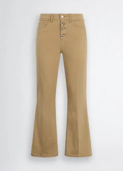 New Pantalone Bootcut a Vita Alta / Donna Pantaloni