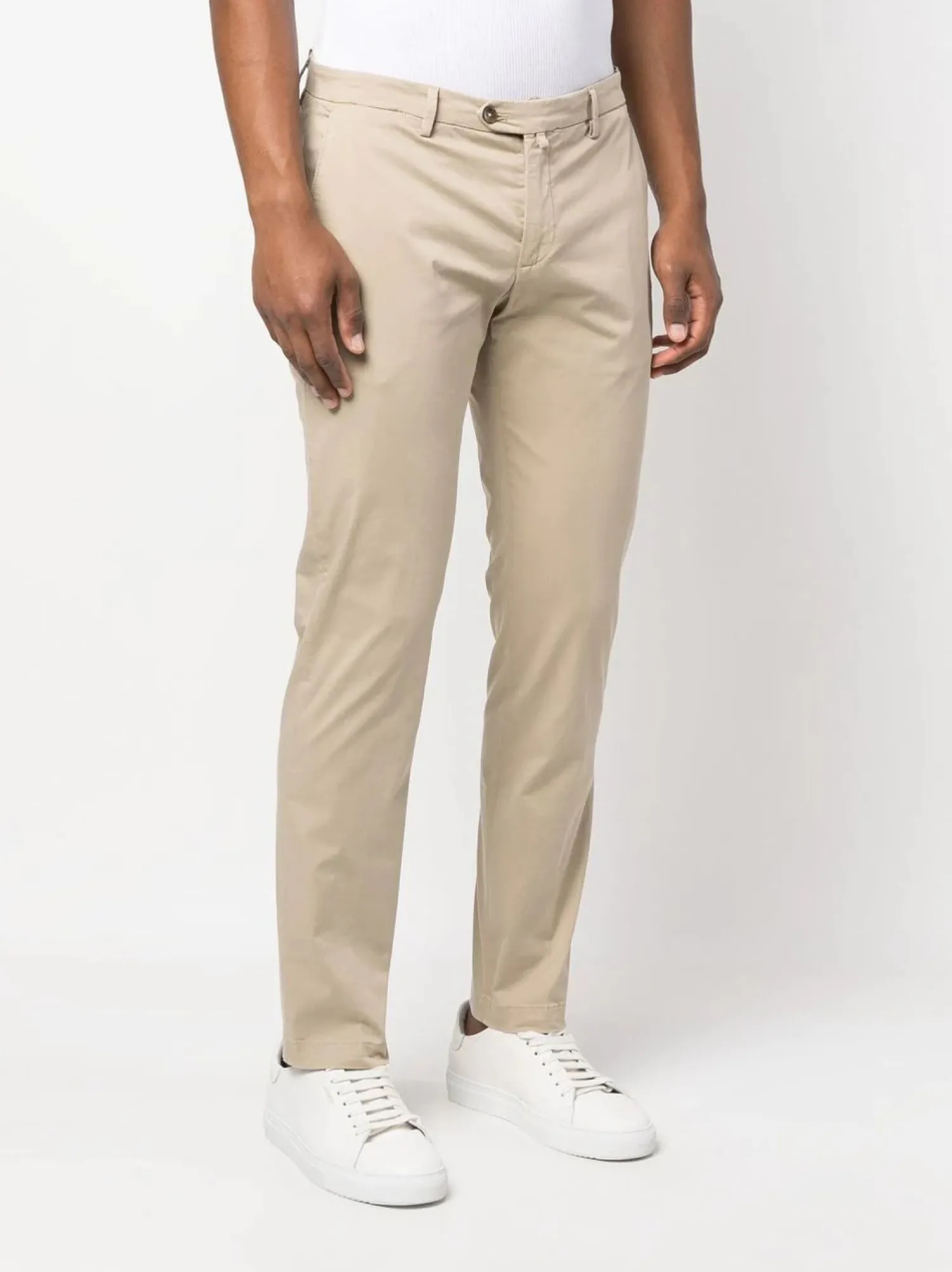 New Pantalone Slim Fit / Beige Uomo Pantaloni