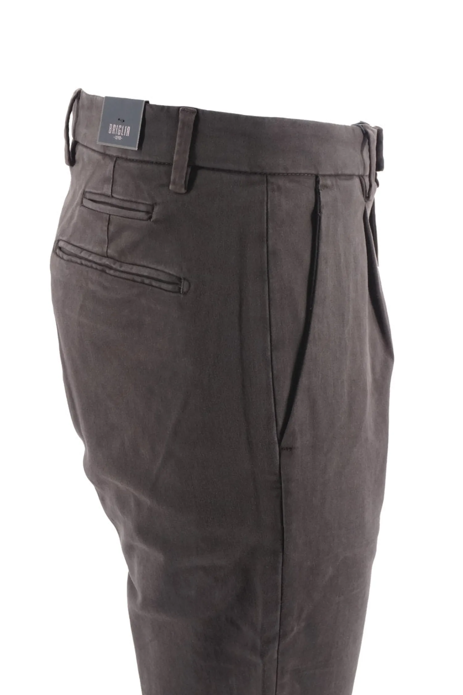 New Pantalone Slim Fit / Marrone Uomo Pantaloni