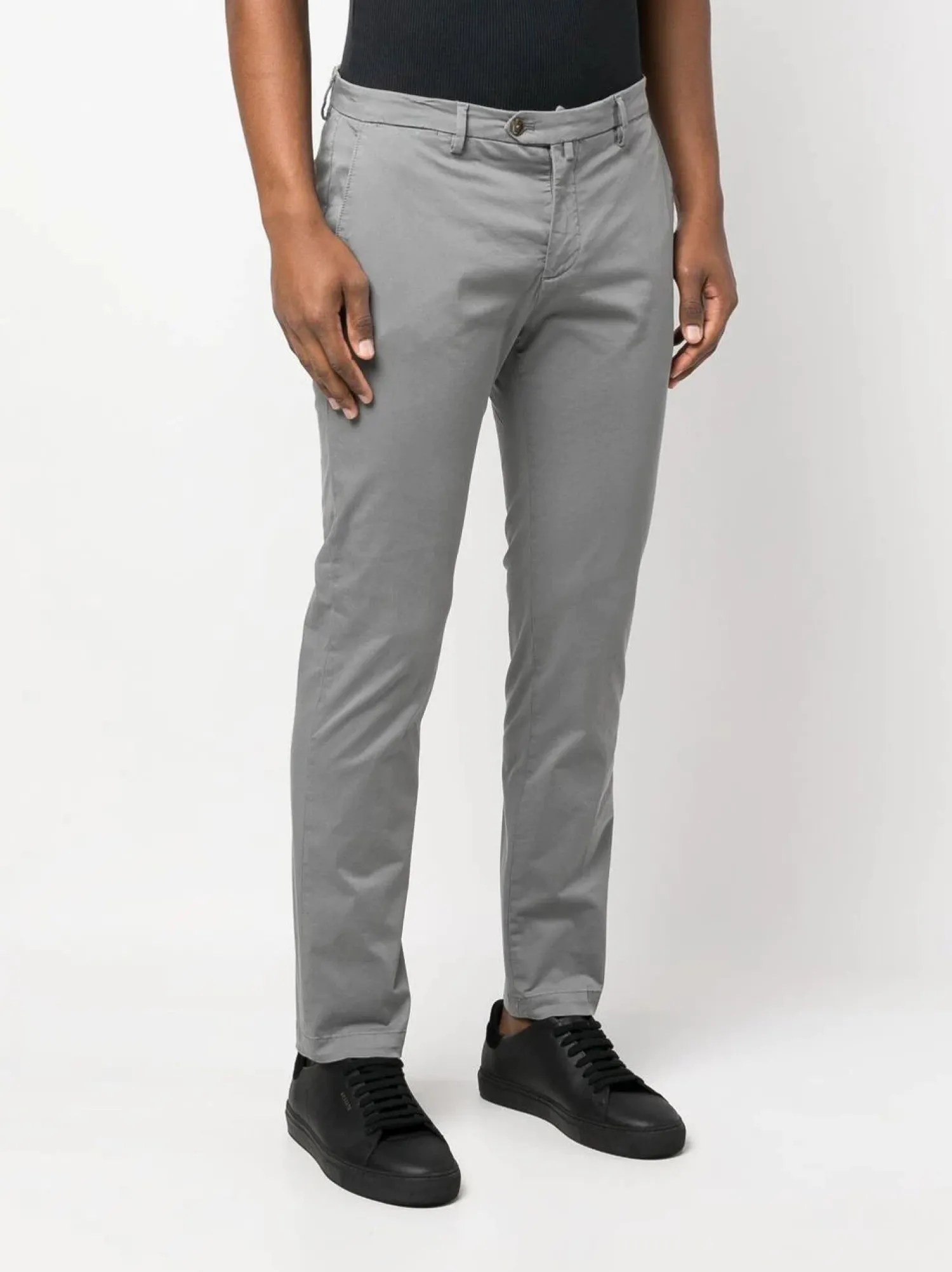 Online Pantalone Slim Fit / Grigio Uomo Pantaloni