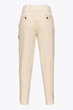 Discount Pantalone Cargo in Cotone Stretch / Donna Pantaloni