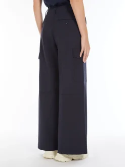 Outlet Pantalone Cargo in Misto Lana / Donna Pantaloni