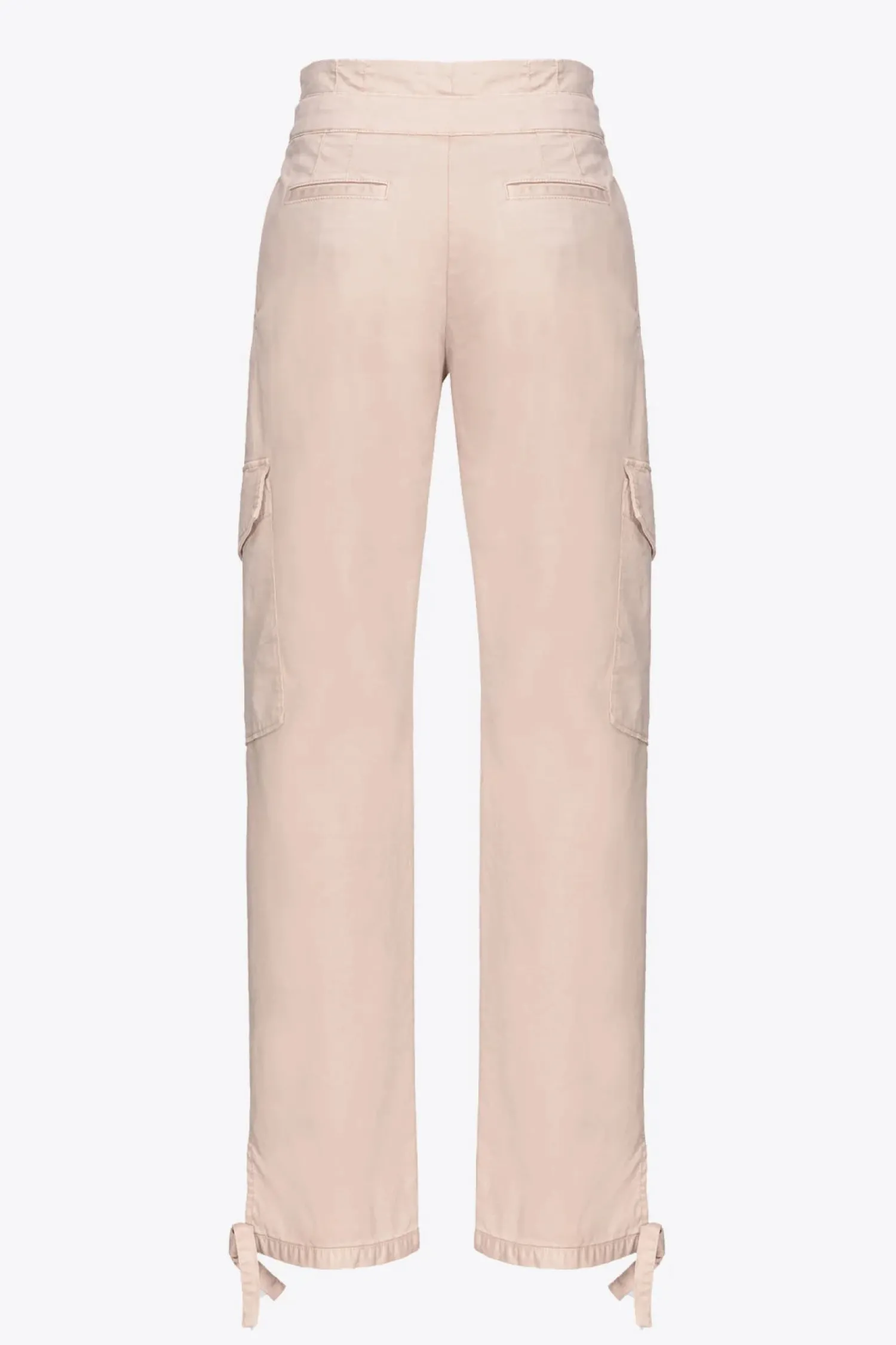 Clearance Pantalone Cargo in Raso Stretch / Donna Pantaloni