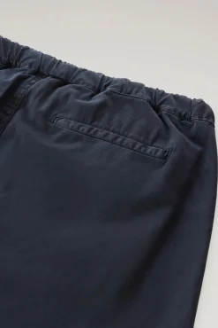 Sale Pantalone Chino in Cotone con Cintura in Nylon / Uomo Pantaloni