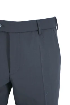 Sale Pantalone Chino in Misto Lana Modello Bonn / Blu Uomo Pantaloni