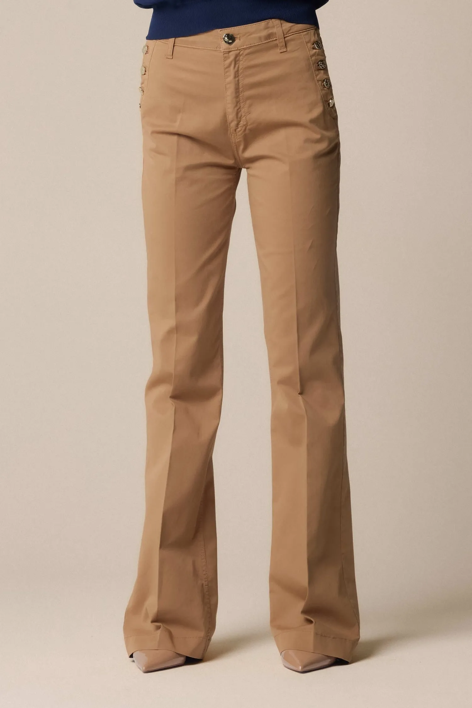 Outlet Pantalone con Bordo Svasato / Donna Pantaloni