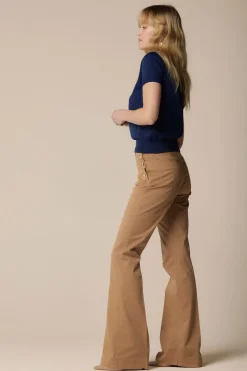Outlet Pantalone con Bordo Svasato / Donna Pantaloni