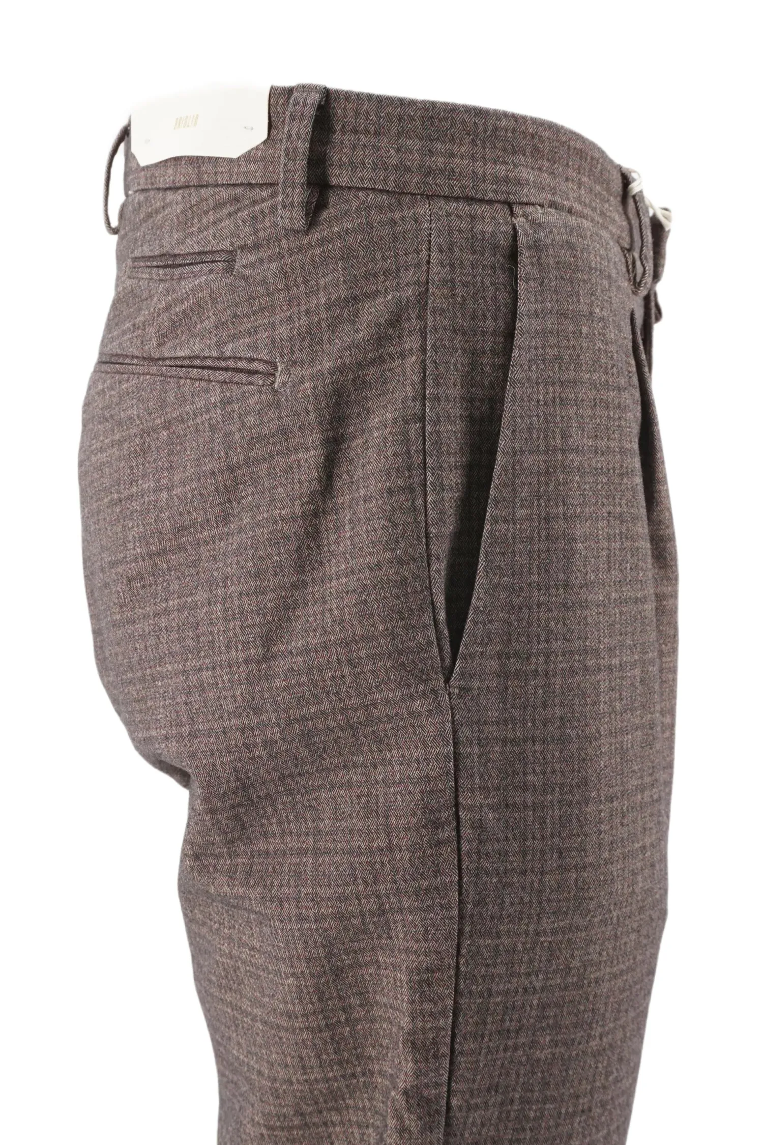 New Pantalone con Fantasia / Beige Uomo Pantaloni