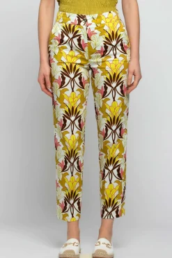Online Pantalone con Fantasia in Cotone / Donna Pantaloni