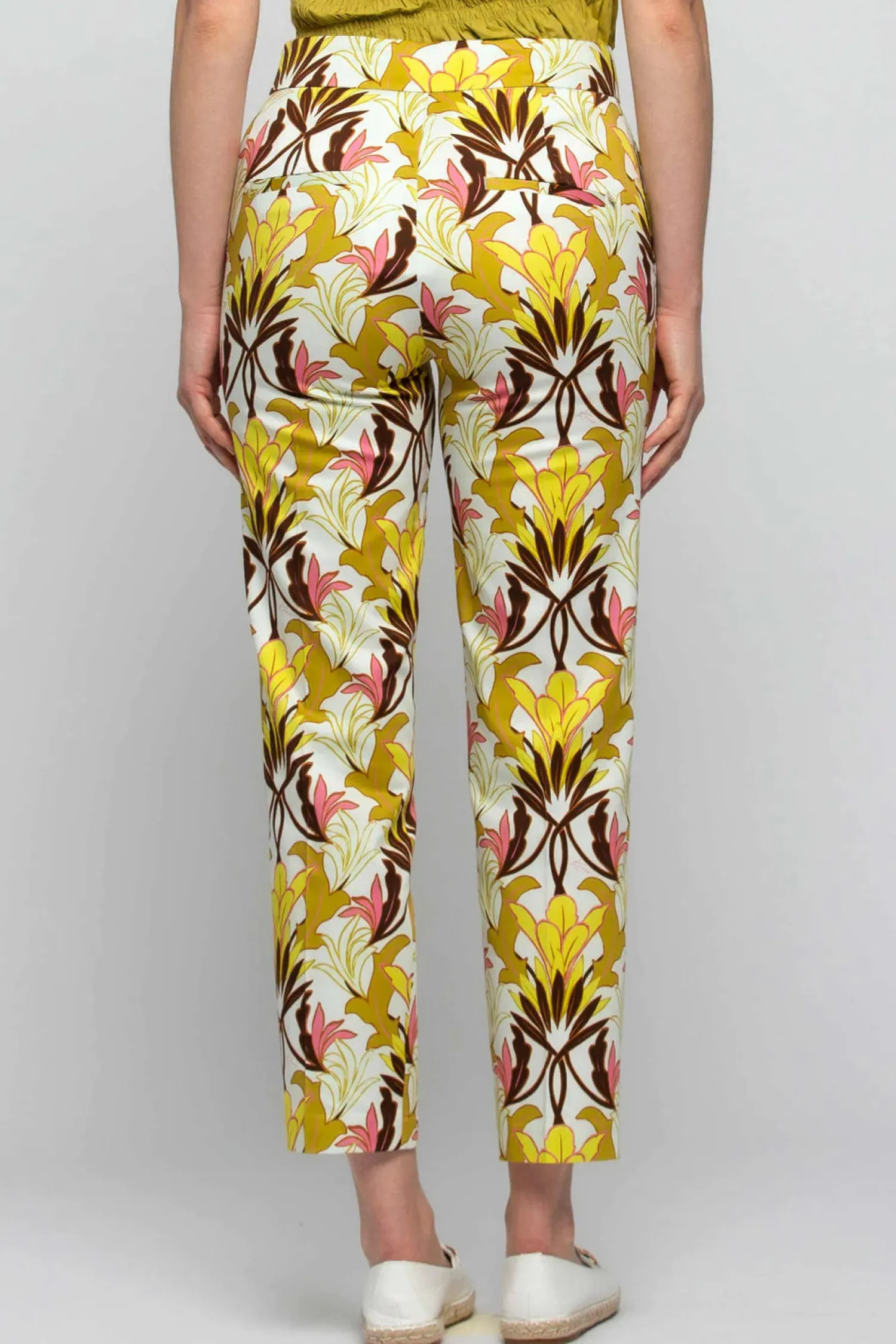 Online Pantalone con Fantasia in Cotone / Donna Pantaloni