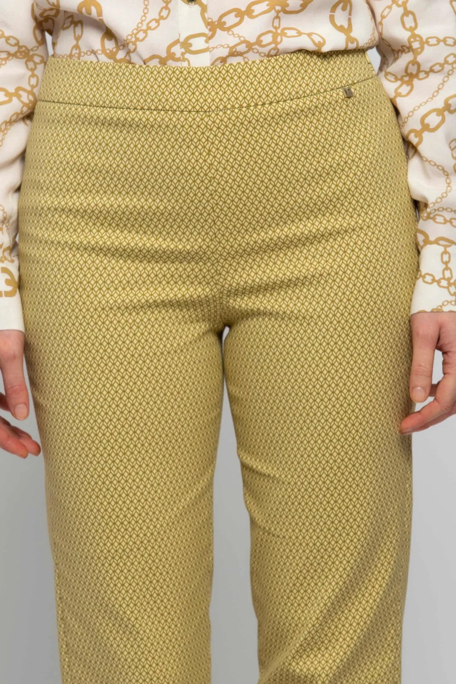 Pantalone con Fantasia / Giallo Donna Pantaloni
