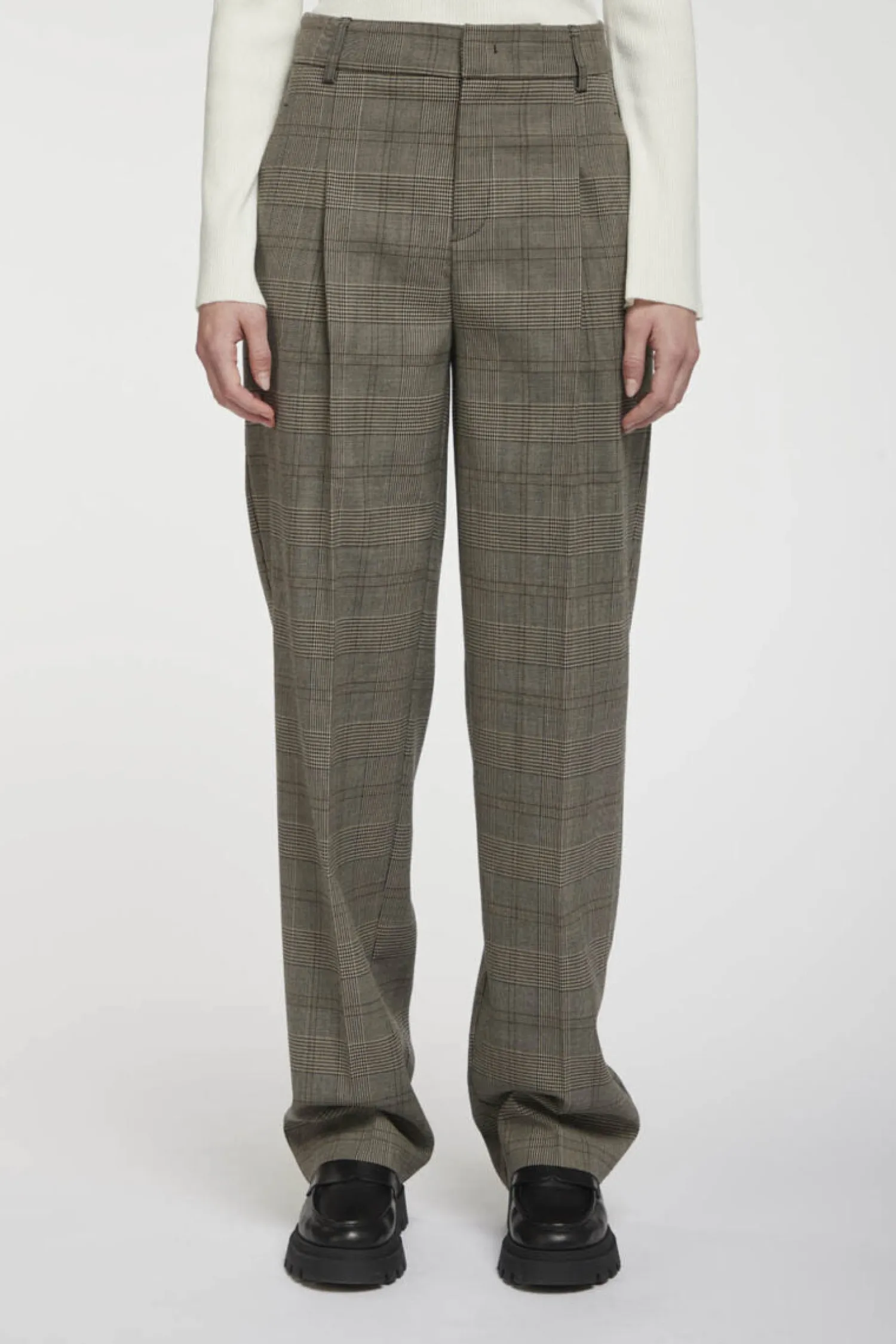 Hot Pantalone con Pinces e Fantasia / Donna Pantaloni