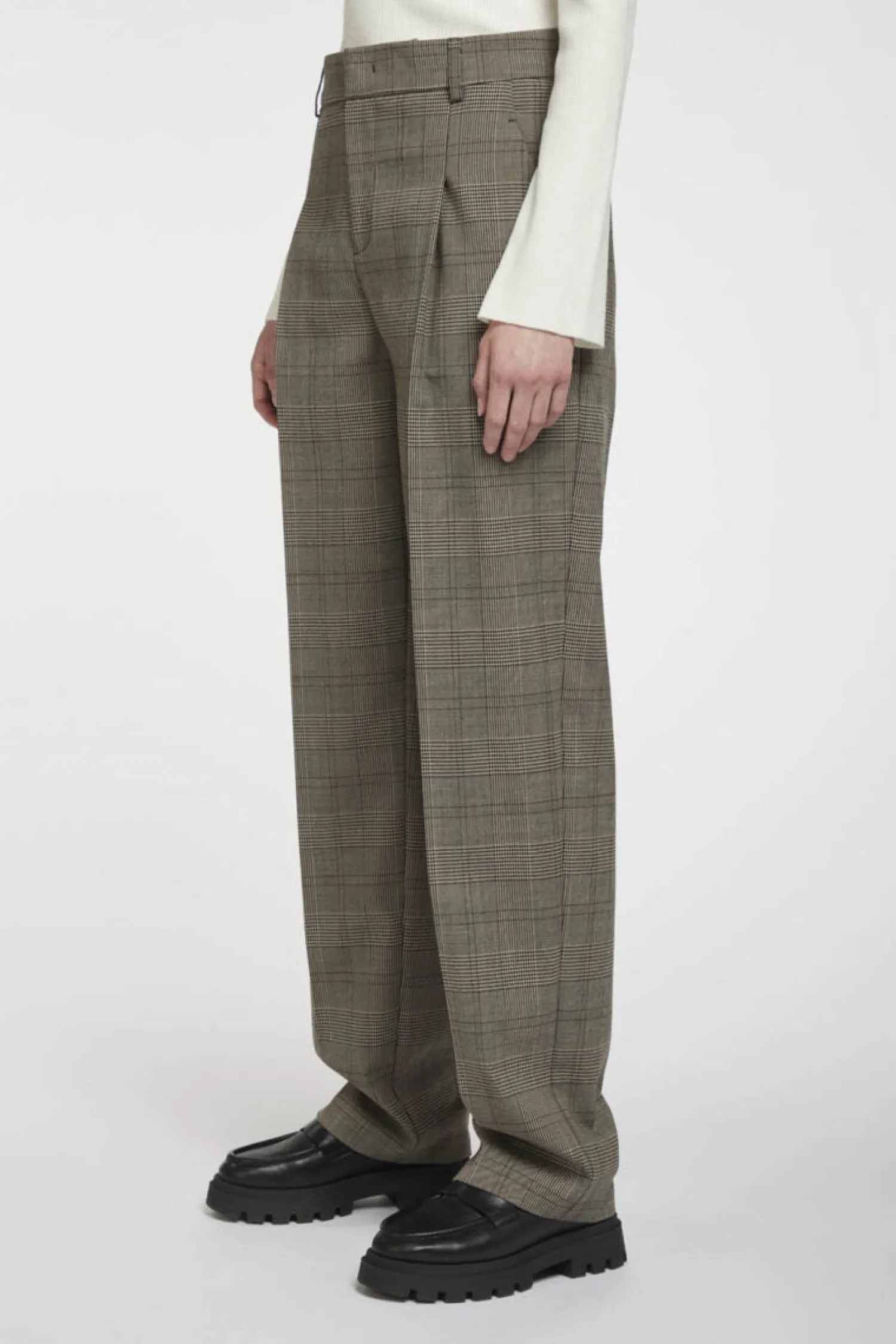 Hot Pantalone con Pinces e Fantasia / Donna Pantaloni