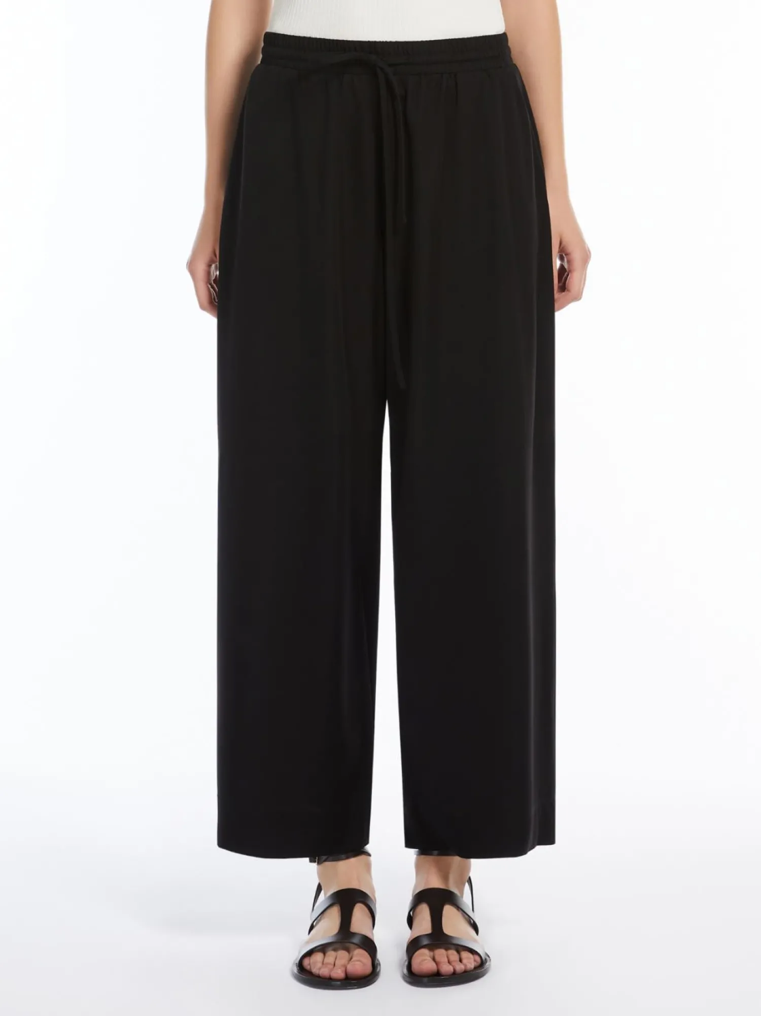 Discount Pantalone Crop in Jersey / Donna Pantaloni