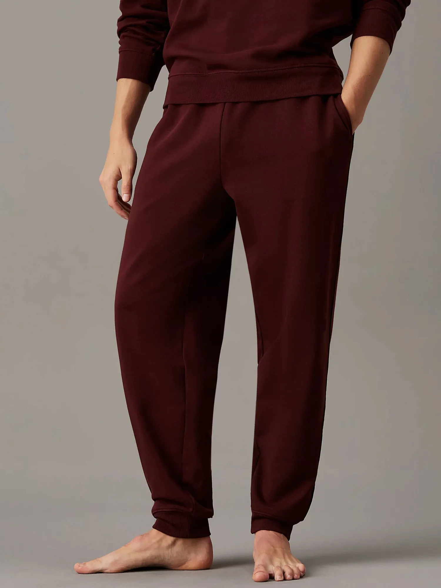 Online Pantalone di Tuta in Felpa di Cotone / Uomo Pantaloni