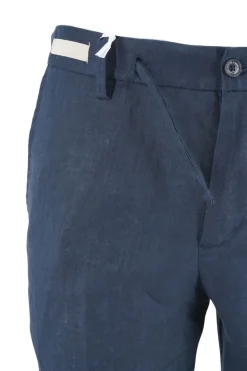 Online Pantalone Effetto Lino con Coulisse / Uomo Pantaloni