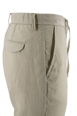Best Pantalone Effetto Lino con Coulisse / Uomo Pantaloni