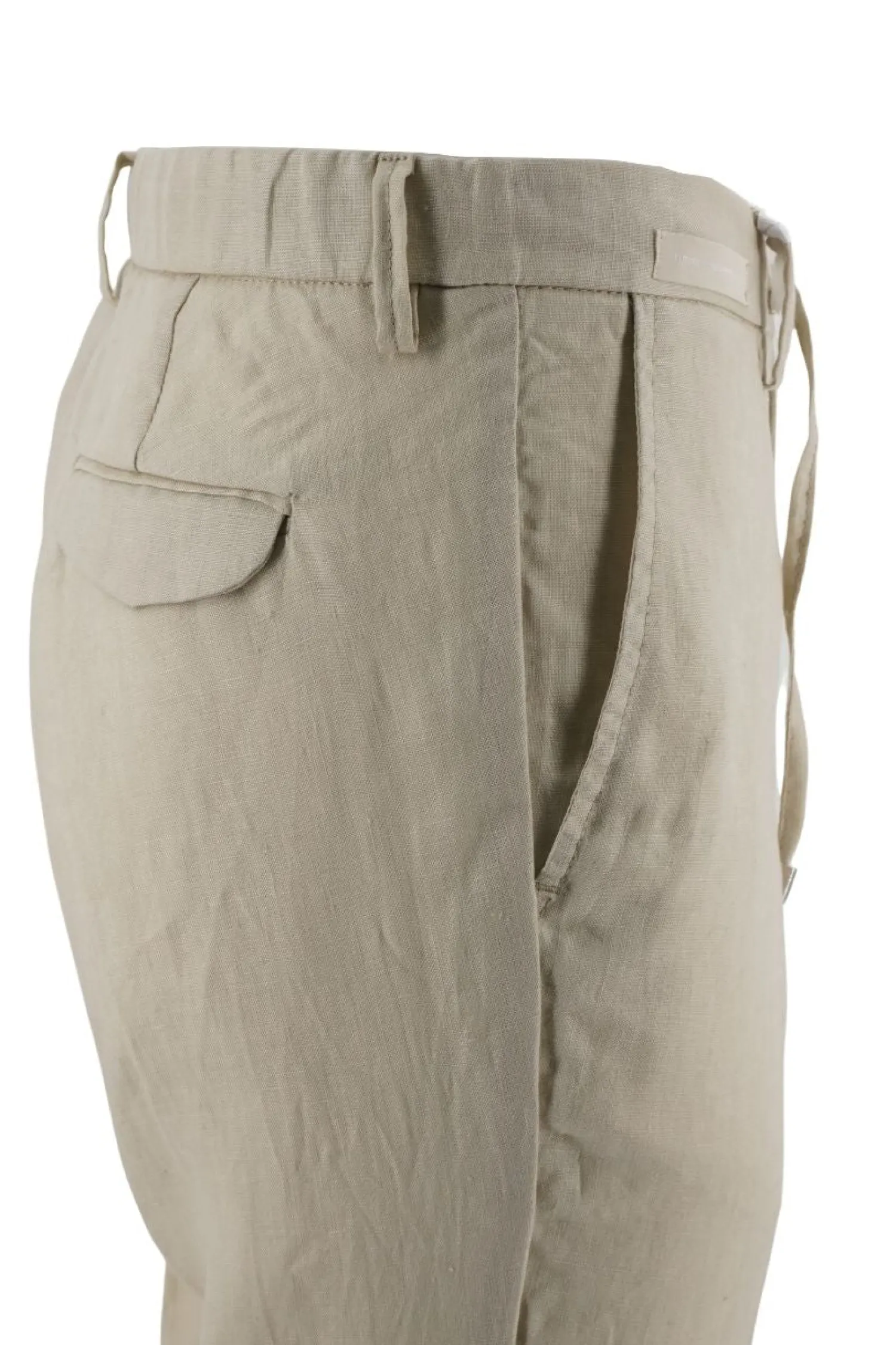 Best Pantalone Effetto Lino con Coulisse / Uomo Pantaloni