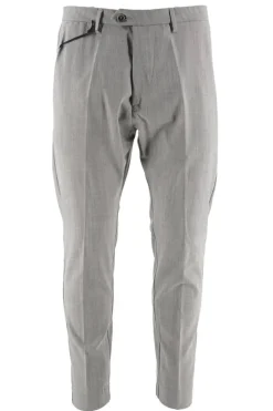Pantalone Elegante Modello Montecarlo / Grigio Uomo Pantaloni