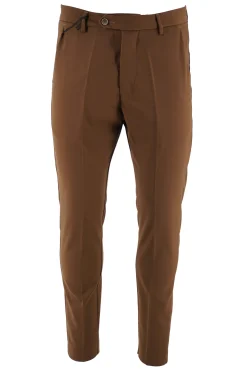 Clearance Pantalone Elegante Modello Montecarlo / Marrone Uomo Pantaloni