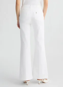 Discount Pantalone Flare con Bottoni / Donna Pantaloni