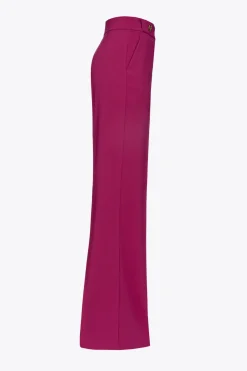 Outlet Pantalone Flare Fit con Bottoni Dorati / Donna Pantaloni