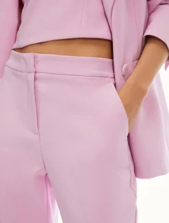 Outlet Pantalone Flare Fit in Cady / Donna Pantaloni