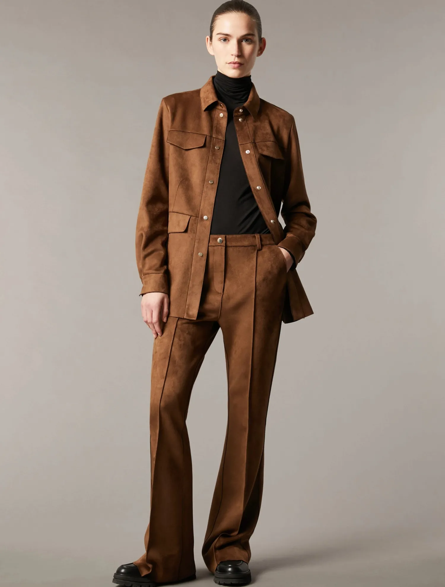 Clearance Pantalone Flare Fit in Jersey / Donna Pantaloni
