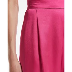 Discount Pantalone Fluido in Raso / Fucsia Donna Pantaloni